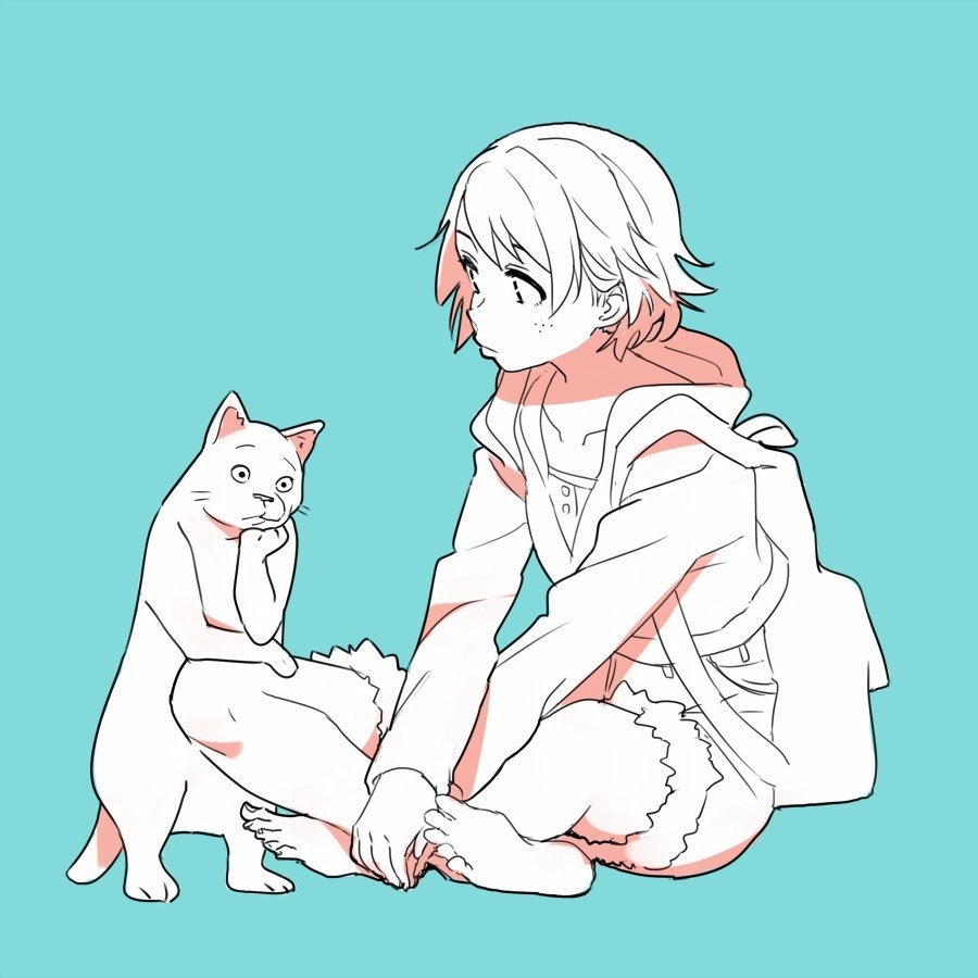 考える猫