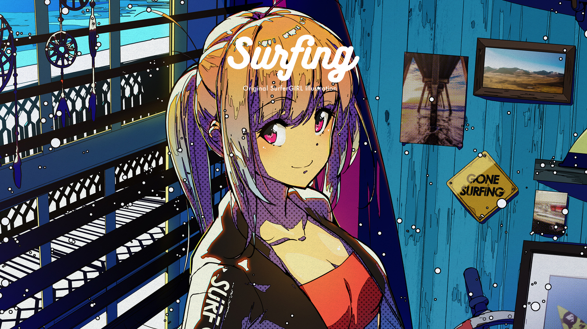 🌴SurferGIRL Illustration book🌴