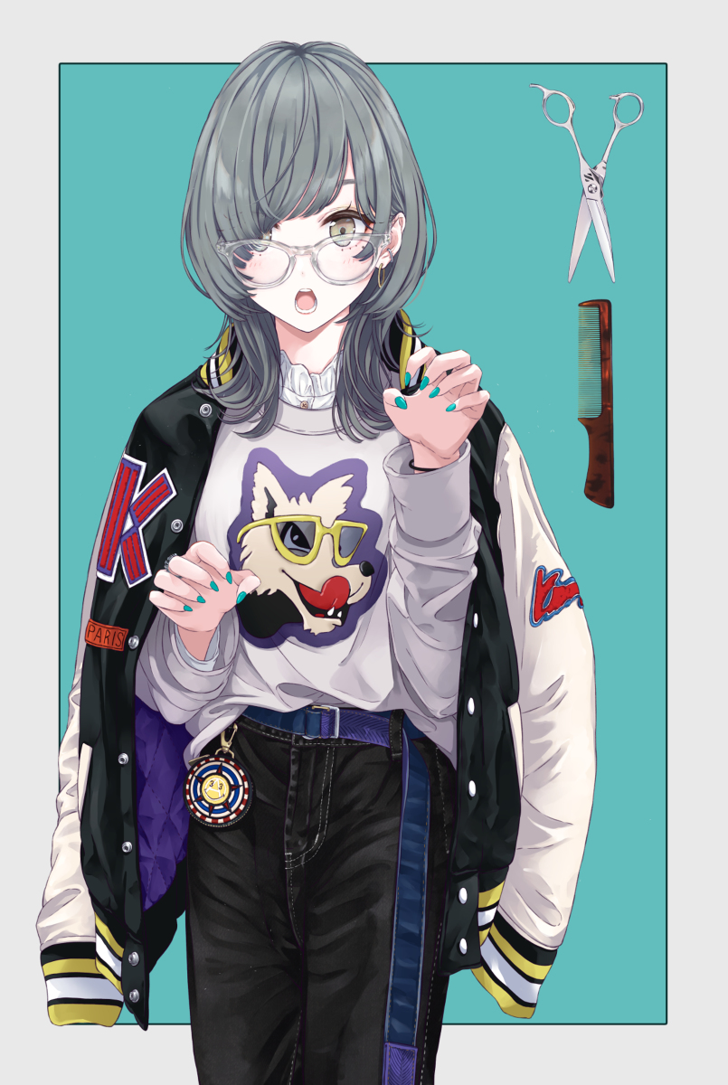 ウルフカットの子