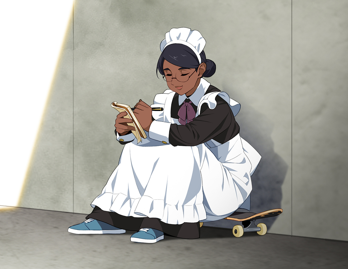 休憩中のスケッチ