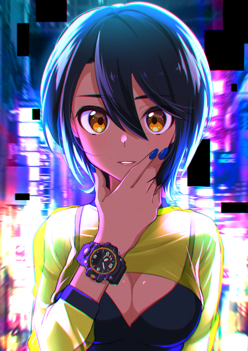 褐色黒髪ショートちゃん