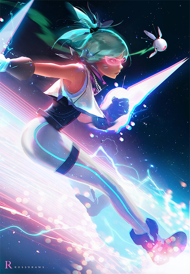EDM Muse artwork by Rossdraws