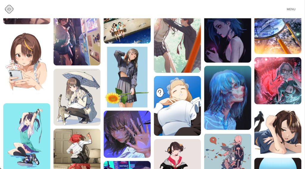 Aviencloud Art website showcasing featured artwork